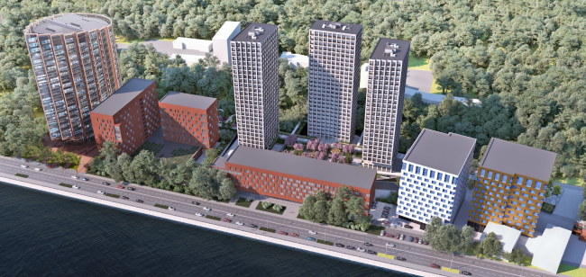 The apartment complex Novodanilovskaya 8 The apartment complex Novodanilovskaya 8