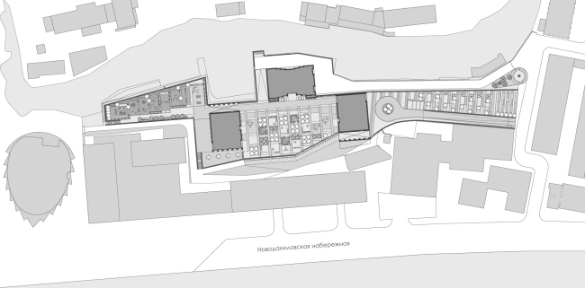 The masterplan. The apartment complex Novodanilovskaya 8