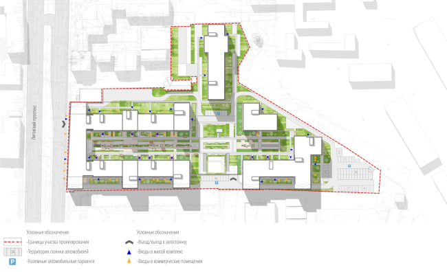 "Ligovsky City. The Second Quarter" housing complex. The master plan