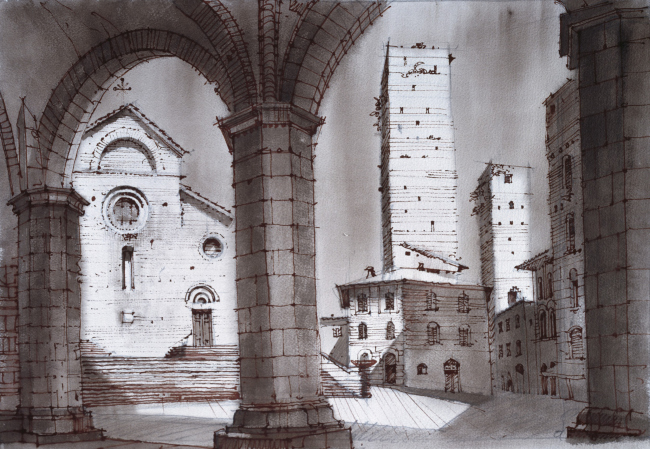 The skyscrapers of San Giminiano, XIII century, 2010