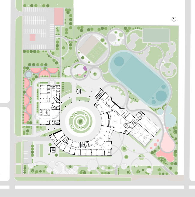 The master plan. The educational complex in Nur_Sultan, a project, 2020