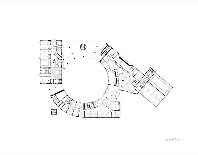 Plan of the 1st floor. The educational complex in Nur_Sultan, a project, 2020