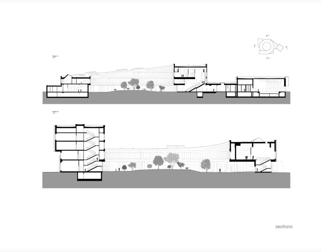 Разрезы. Образовательный комплекс в Нур-Султане, проект, 2020