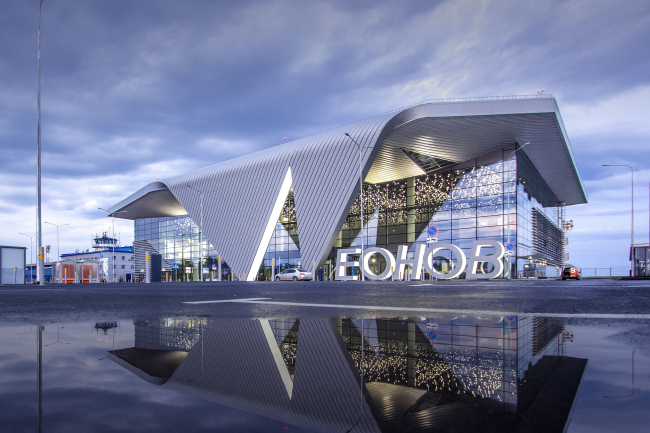 The passenger terminal at the Kemerovo Airport