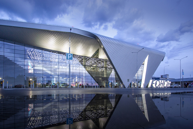 The passenger terminal at the Kemerovo Airport