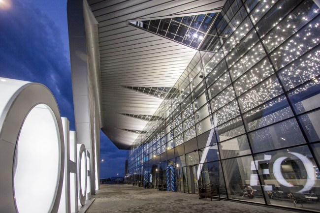 The passenger terminal at the Kemerovo Airport