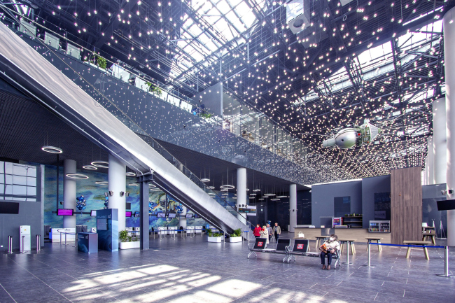 The passenger terminal at the Kemerovo Airport