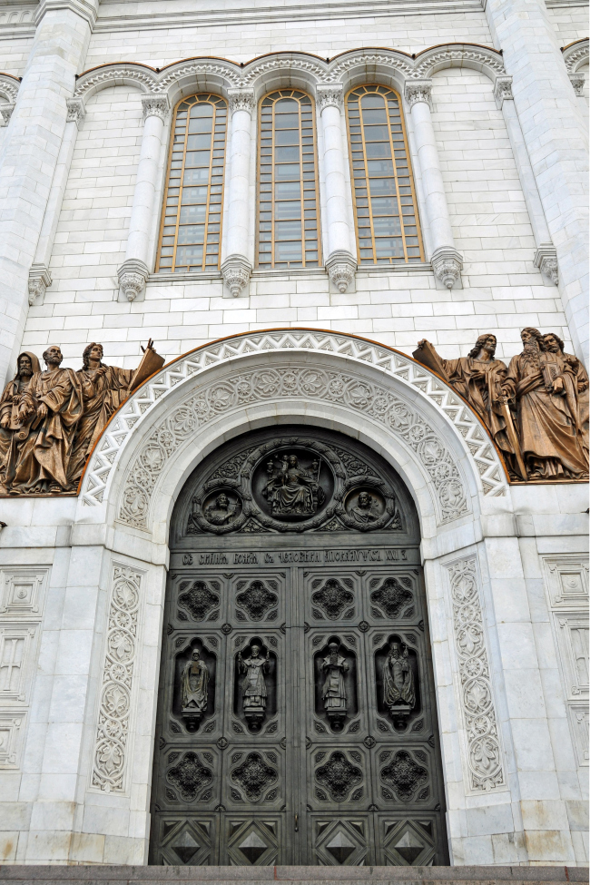 Храм Христа Спасителя, Москва. Восточные храмовые ворота, 2009г