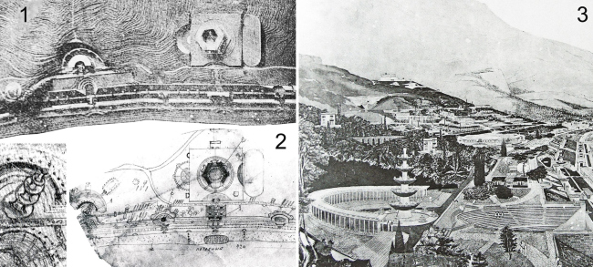 ���. 5. ���� �������� � ������������. ��������������� � ��������� ������������� �����. 1 � ����� (������������ ���������� ���� 1938 ����). 2 � �������� ����� ���������� (����� ��. �. �. ������). 3 � ������������� ���