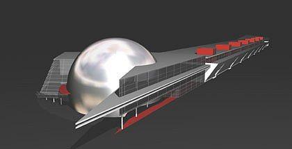 Торгово-развлекательный комплекс «Вояж». 3-D модель. Архитектурная мастерская Головин & Шретер Торгово-развлекательный комплекс «Вояж». 3-D модель. Архитектурная мастерская Головин & Шретер