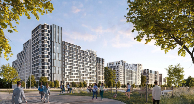 "Ostrov� (�Island") housing complex. Block #4