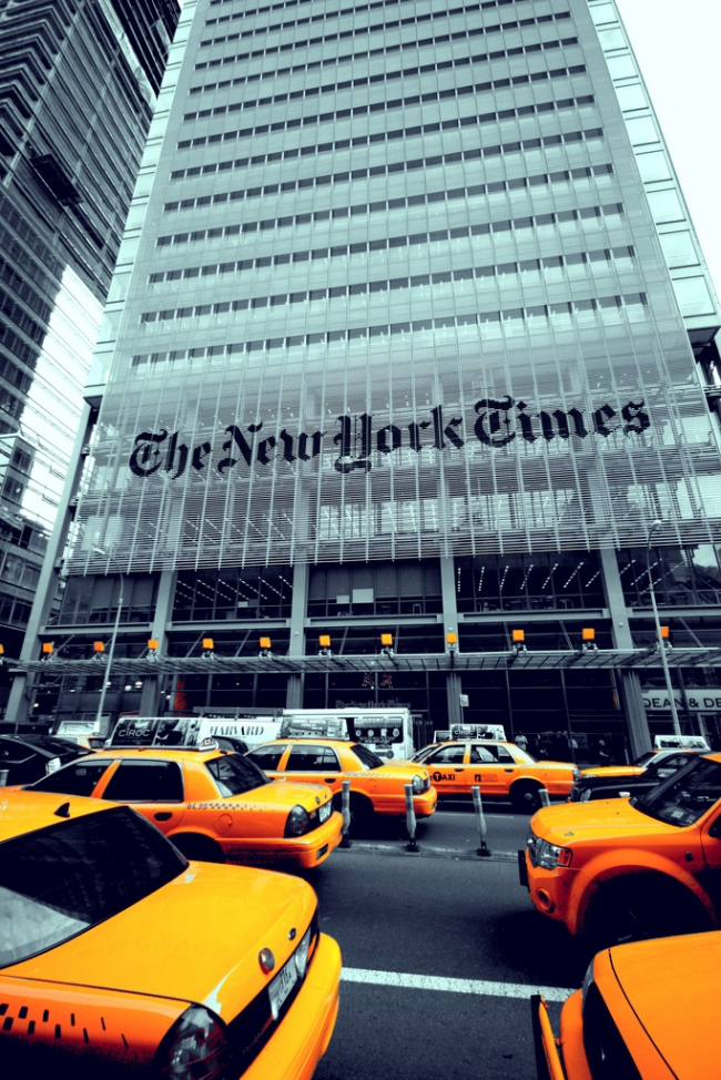 Штаб-квартира «Нью-Йорк Таймс». Фото: eflon via flickr.com. Лицензия CC BY 2.0