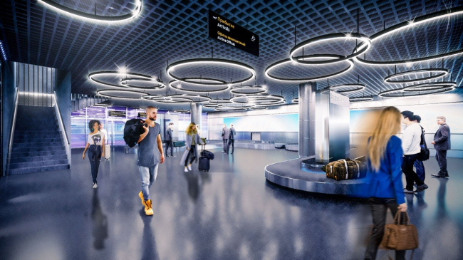 Пассажирский терминал аэропорта в Кемерово. Проект интерьера