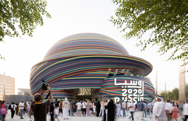 The Russian pavilion at the World EXPO in Dubai