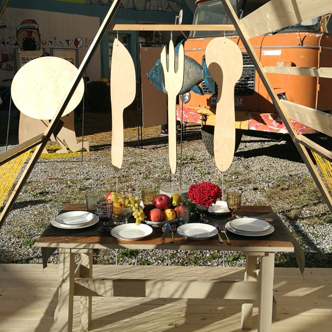 Арт-объект «Палатка» для фестиваля «Детская Платформа» в Нальчике