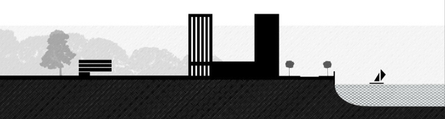 The scheme of the architectural solution. “Na Turgeneva” housing complex