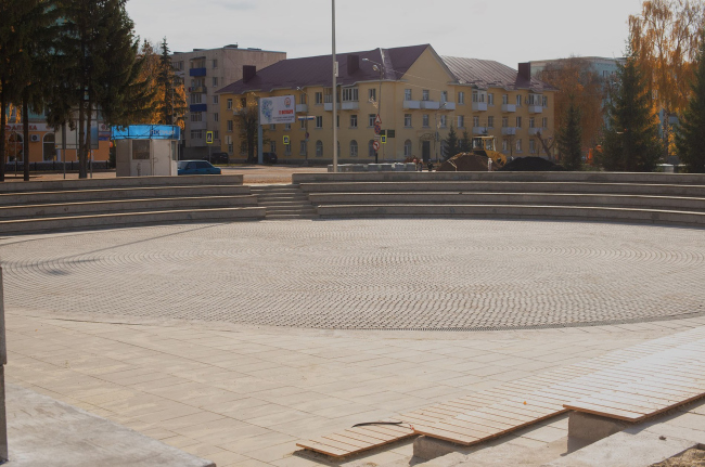 Реконструкция центральной площади имени Ленина в городе Ишимбай