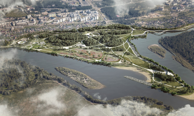 Дизайн-проект участка набережной реки Китой в г. Ангарск, Иркутская область
