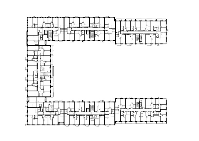 Иннополис Ю-1. Тип 1, типовой этаж