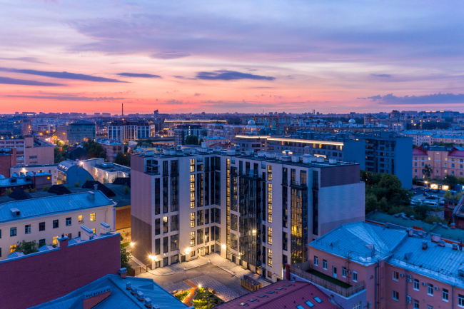 The housing project on the Krasnogo Kursanta Street. Anatoliy Stolyarchuk architectural studio