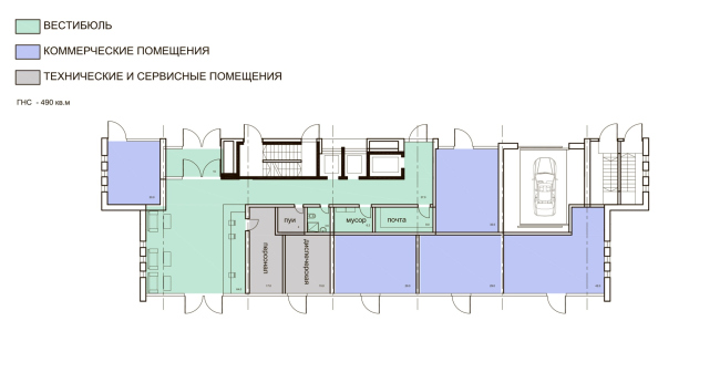 Level Streshnevo Vostok. The plan of the 1 floor