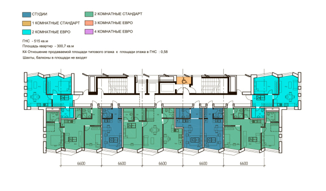 Level Streshnevo Vostok. The plan of the 2 floor