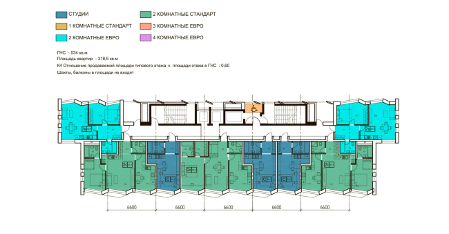 Level Streshnevo “Vostok”. The plan of the 3 floor