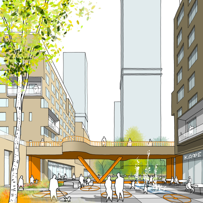 Architectural and town planning concept of developing the territory of Stankoagregat plant