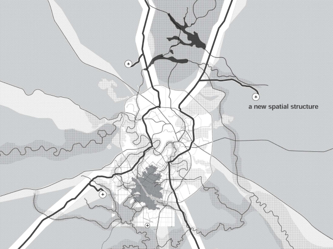 TThe new spatial structure. The concept of the “Big Moscow” competition, 2012