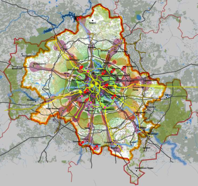 The concept of the planning organization of the Moscow agglomeration. The concept of the “Big Moscow” competition, 2012