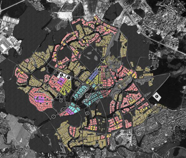 Proposal for the development of the nearest belt of New Moscow