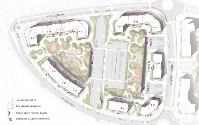 Проект застройки кварталов в Доброграде