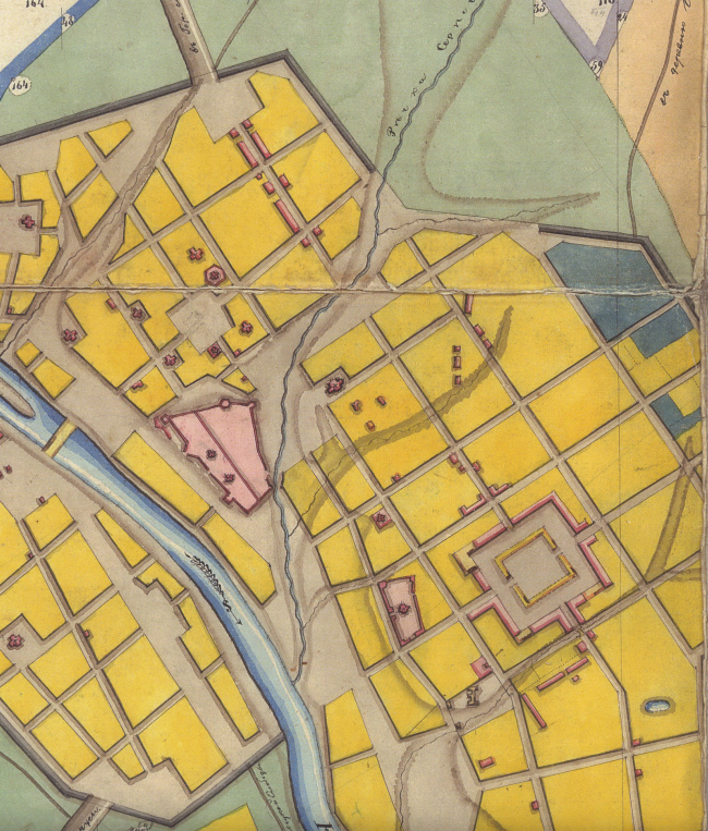 Фрагмент плана Серпухова 1826 г.