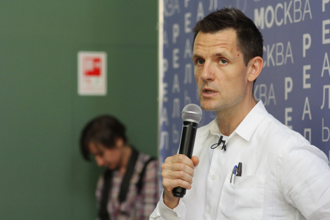 Сергей Кузнецов, главный архитектор Москвы. Выставка «Москва. Реальное», музей архитектуры, 2022 Сергей Кузнецов, главный архитектор Москвы. Выставка «Москва. Реальное», музей архитектуры, 2022