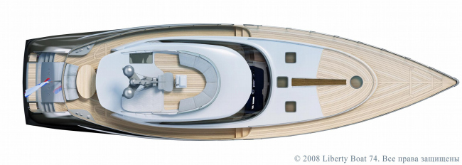Яхта Liberty Boat 74 © ABD architects