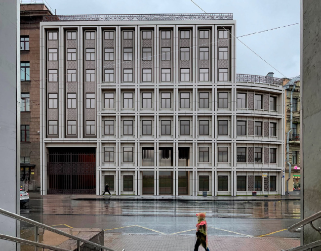 Гостиничный комплекс на площади Ленина. Перспективный вид со стороны финляндского вокзала