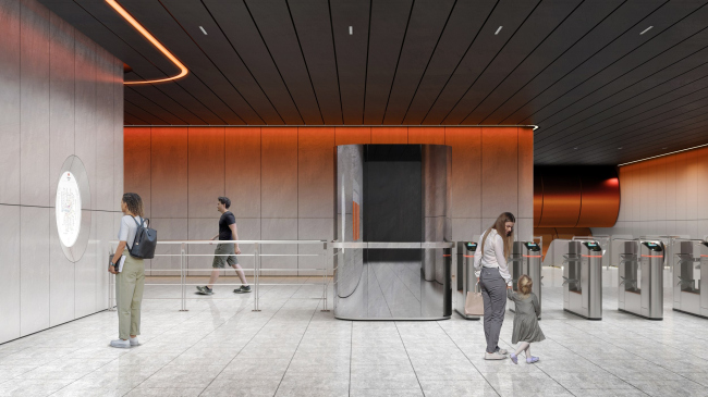 Zagorye metro station. The competition project 2022