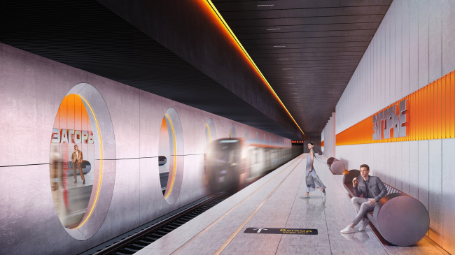 Станция метро «Загорье». Конкурсный проект 2022