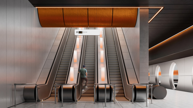 Zagorye metro station. The competition project 2022