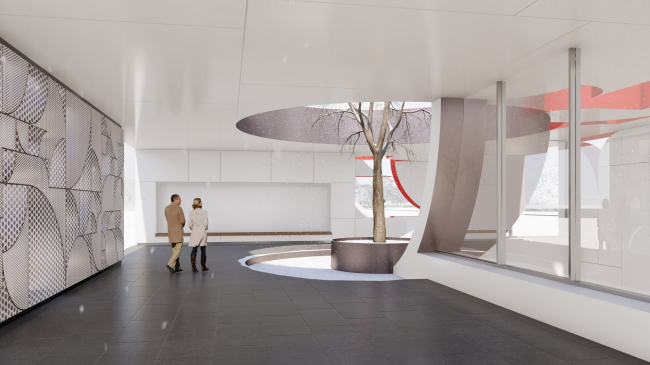 Ostrov Mechty (Dream Island) metro station. A competition ptroject 2022