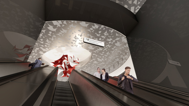 Ostrov Mechty (“Dream Island”) metro station. A competition ptroject 2022