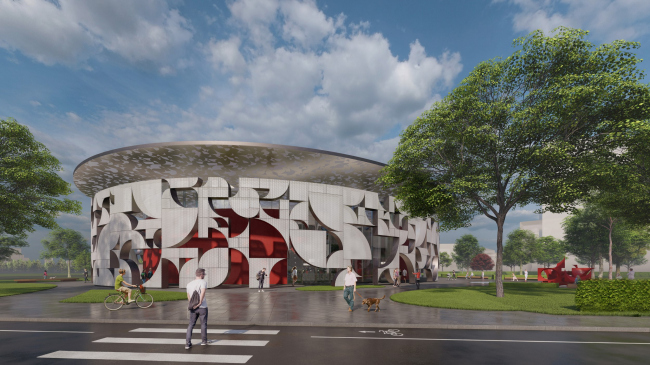 Ostrov Mechty (Dream Island) metro station. A competition ptroject 2022