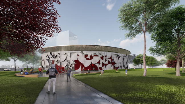 Ostrov Mechty (Dream Island) metro station. A competition ptroject 2022