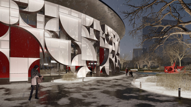 Ostrov Mechty (Dream Island) metro station. A competition ptroject 2022