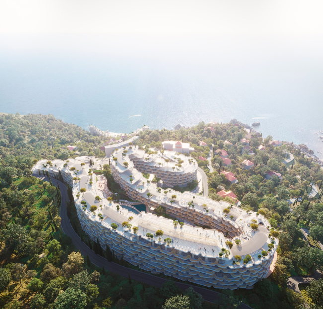 Apartment complex on the South Coast of Crimea