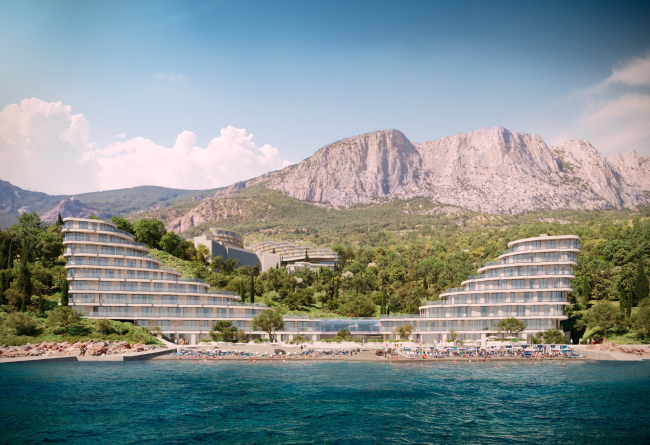 Apartment complex on the South Coast of Crimea