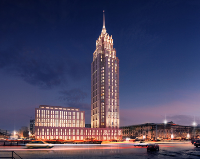 Multifunctional complex Alcon III on Leningradsky Avenue in Moscow. Project, 2014