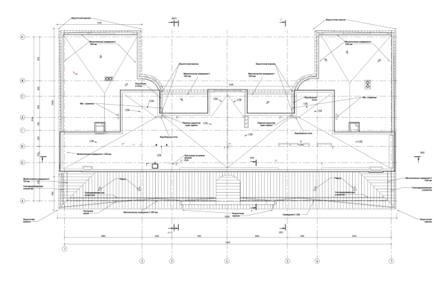 The roof plan. High-end housing complex “Chistye Prudy”