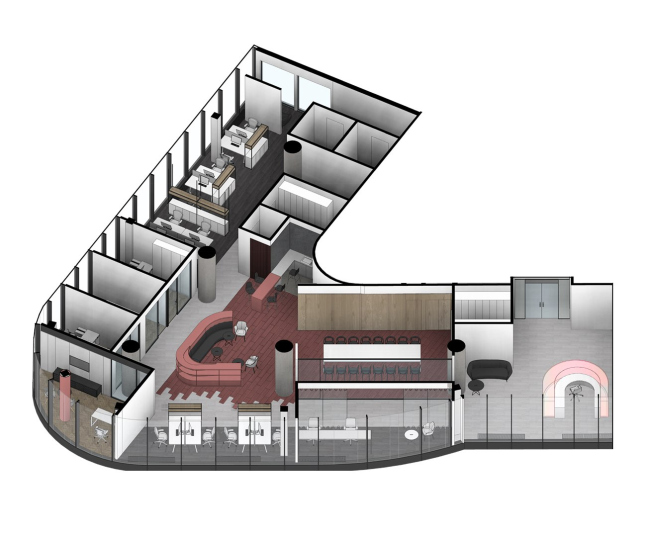 Action Development headquarters in the business center in the 1st Zemelny Lane