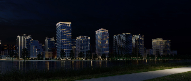 Ostrov housing complex: the concept of architectural lighting